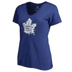 Fanatics - Women's Toronto Maple Leafs Splatter V-Neck T-Shirt (3A40 8421 2GZ CZR)