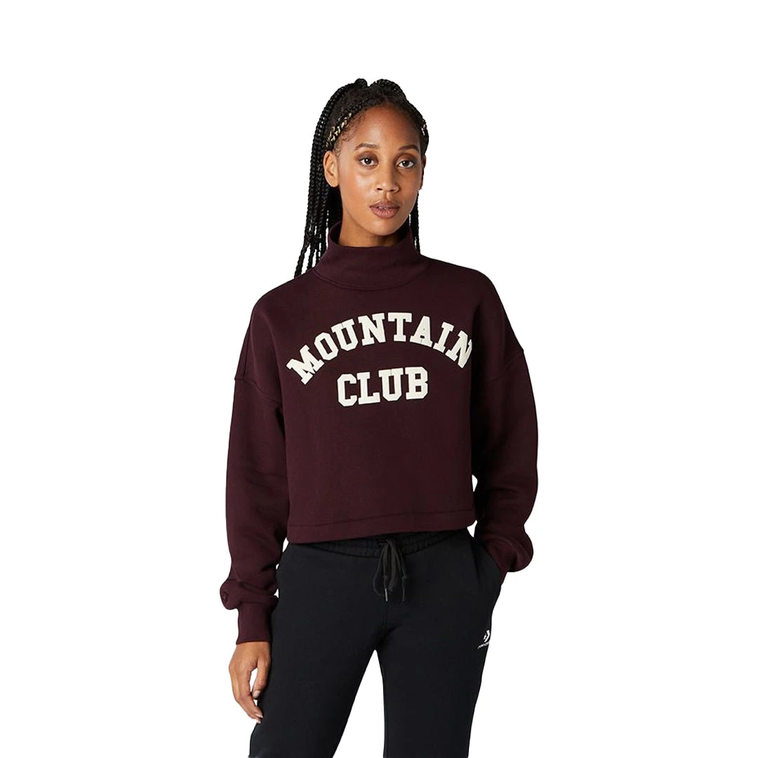 Converse - Women's Mountain Club Cropped Turtleneck (10020811 A03) - Image 2