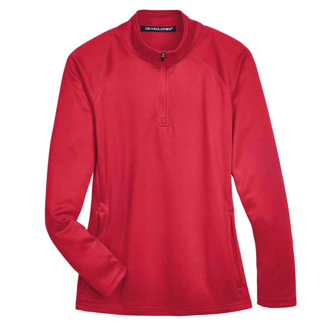 Devon & Jones - Women's 1/4 Zip Tech Shell Pullover (DG440W 52)