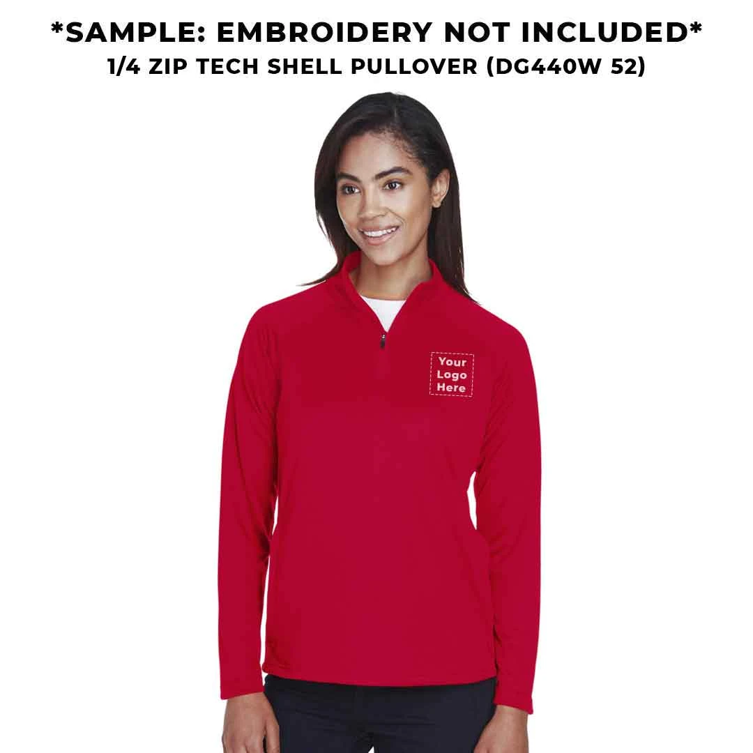 Devon & Jones - Women's 1/4 Zip Tech Shell Pullover (DG440W 52) - Image 5