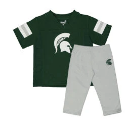 Outerstuff Kids' (Infant) Michigan State Spartans Short Sleeve Set (K426S8 59N)