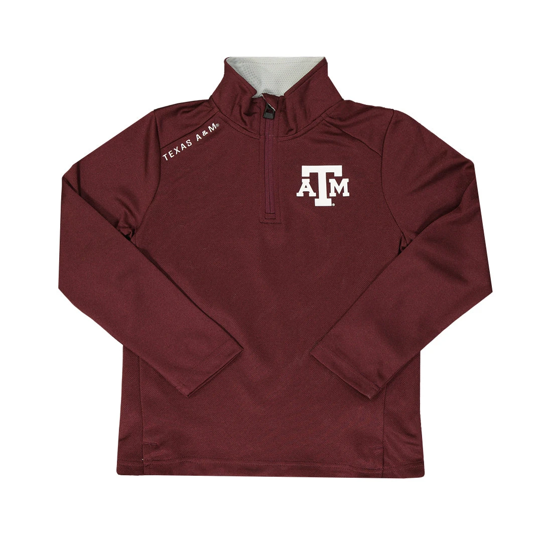 Outerstuff Kids' Texas A&M Aggies 1/4 Zip Top (K46418 66N)