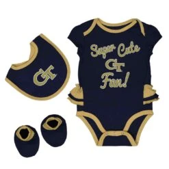 Outerstuff Girls' (Infant) Georgia Tech Yellow Jackets Trifecta Set (K413JQ 54)