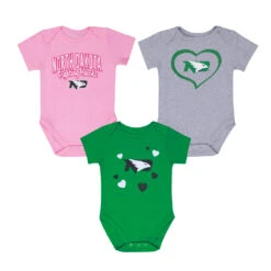 Outerstuff Girls' (Infant) North Dakota Fighting Hawks 3 Piece Champ Set (KZ415Z5 26)