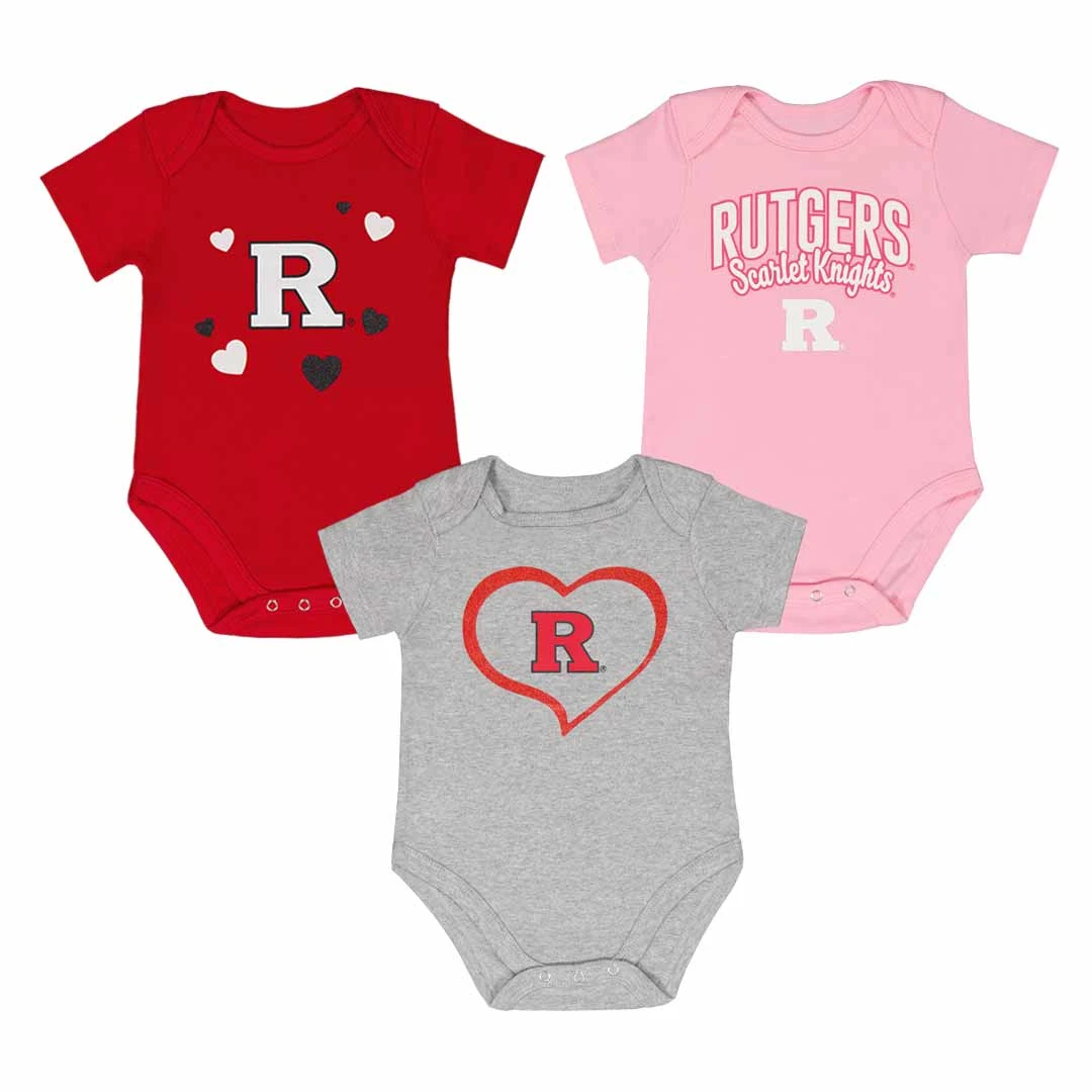 Outerstuff Girls' (Infant) Rutgers Scarlet Knights 3 Piece Champ Set (KZ415Z5 1C)