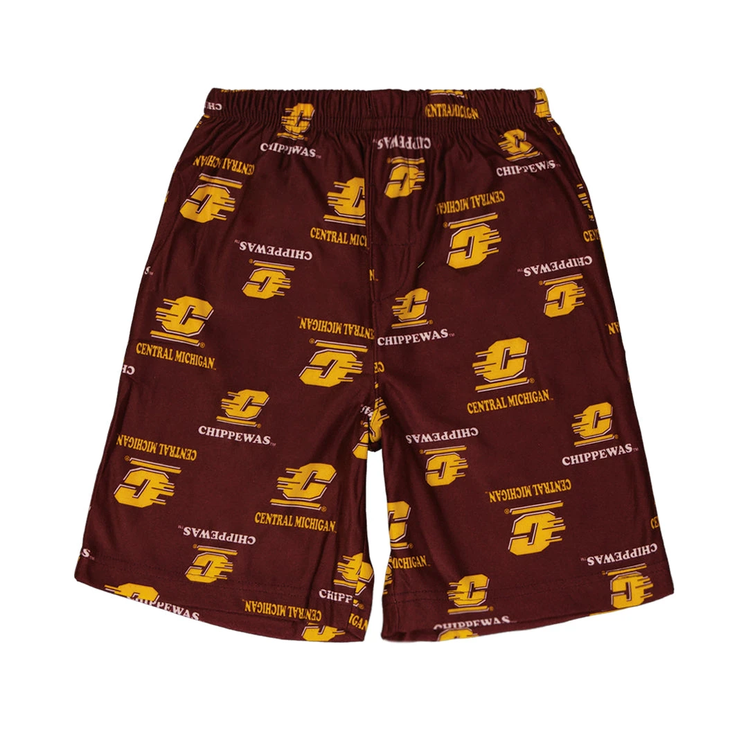 Outerstuff Kids' Central Michigan Chippewas Printed Shorts (K46LFZ 3I)