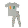 Outerstuff Kids' Miami Hurricanes Short Sleeve Sleep Set (K467LC 57)