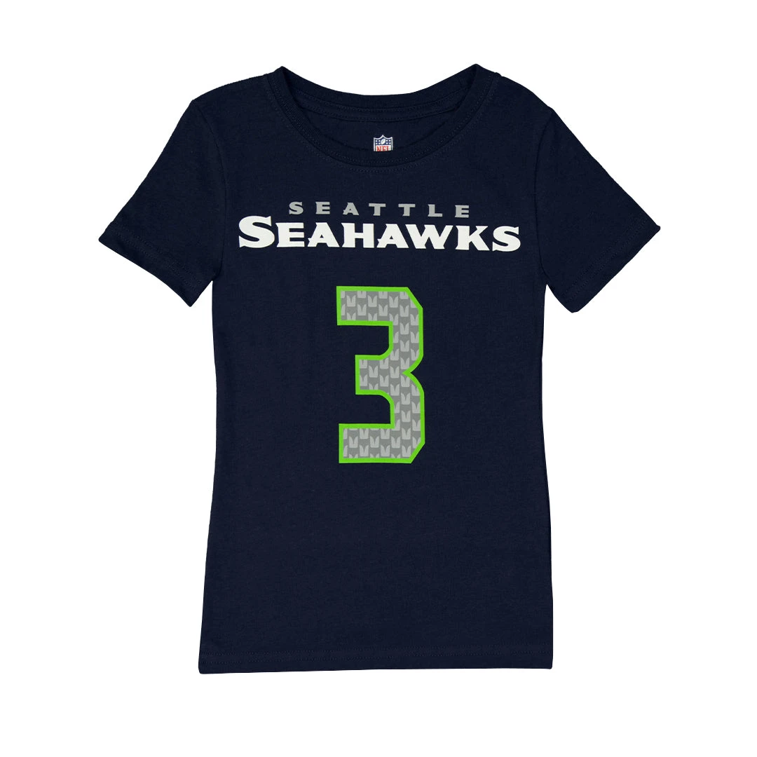 Outerstuff NFL - Girls' Seahawks Wilson T-Shirt (K85NRPN WJ)