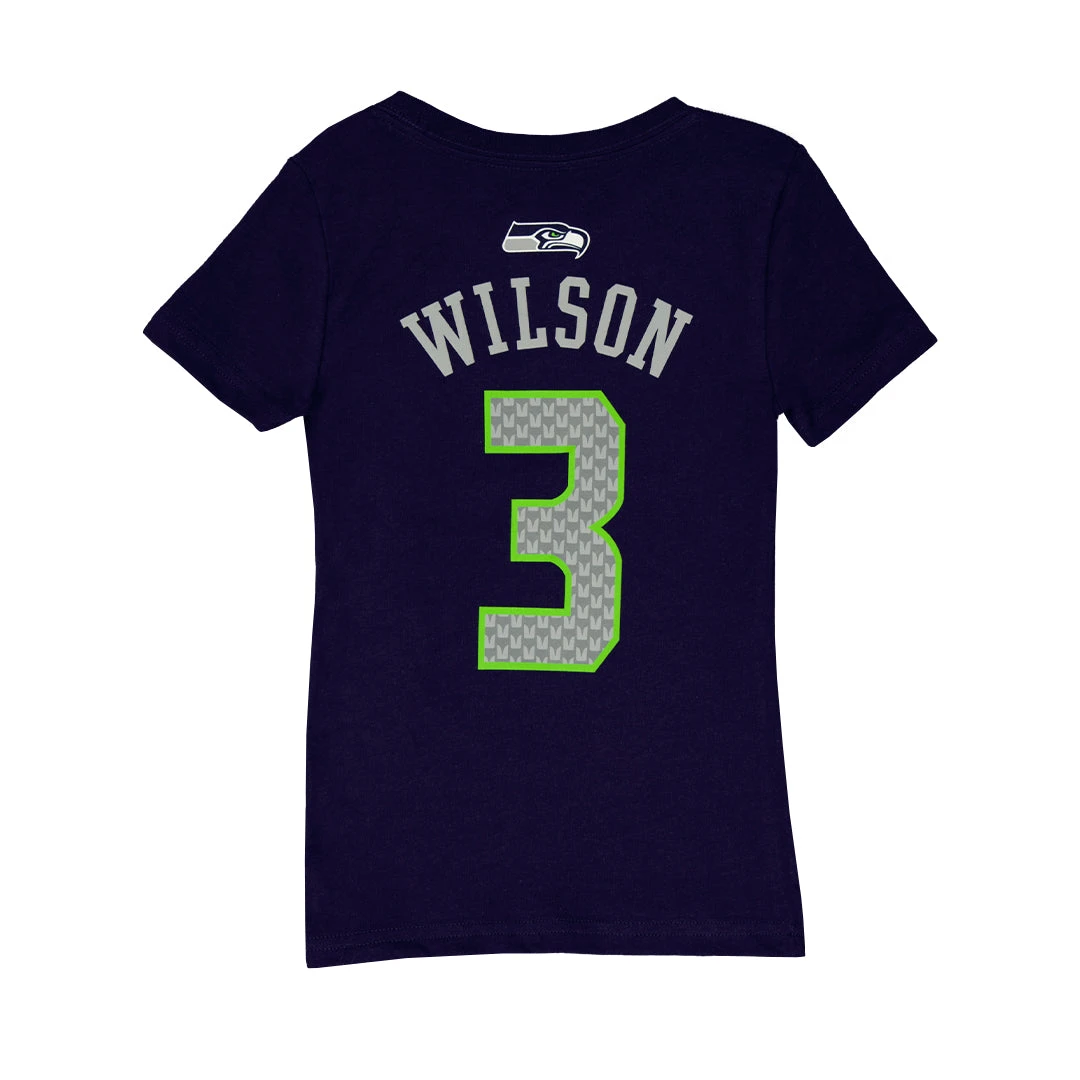 Outerstuff NFL - Girls' Seahawks Wilson T-Shirt (K85NRPN WJ) - Image 2