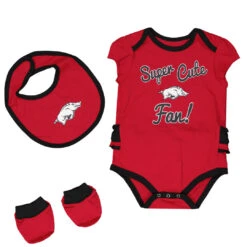 Outerstuff Girls' (Infant) Arkansas Razorbacks Trifecta Set (K423JQ 70N)