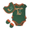 Outerstuff Girls' (Infant) Miami Hurricanes Trifecta Set (K423JQ 57N)