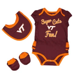 Outerstuff Girls' (Infant) Virginia Tech Hokies Trifecta Set (K423JQ 47N)