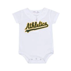 Outerstuff MLB - Kids' (Infant) Oakland Athletics Home Replica Creeper (KJ72JLB04)