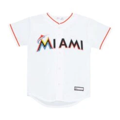 MLB - Kids' (Junior) Miami Marlins Home Replica Jersey (K78WAB15)