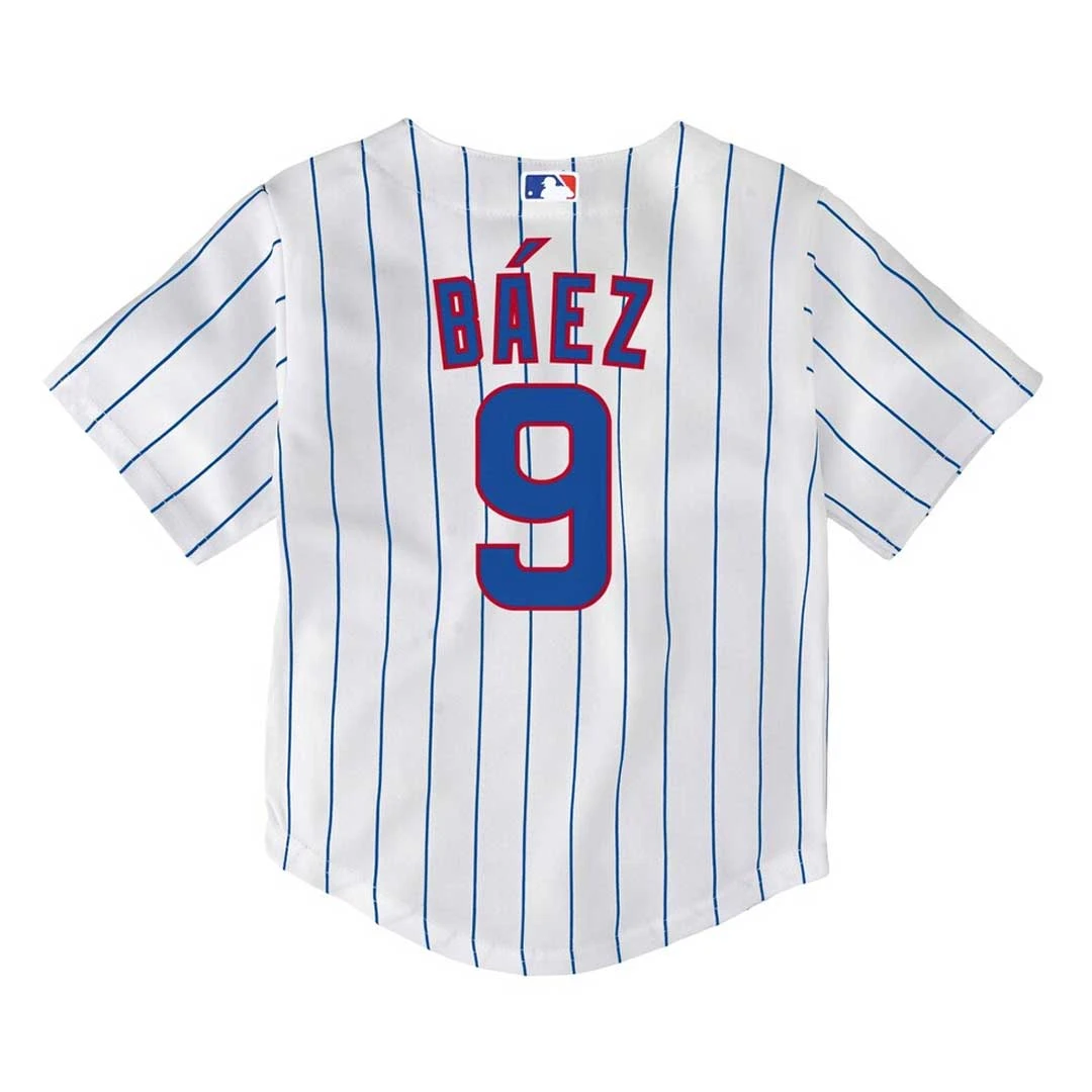 Nike MLB - Kids' (Toddler) Chicago Cubs Javier Baez Jersey (HZ3T1ZWAP) - Image 2