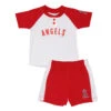 Outerstuff MLB - Kids' (Infant) Los Angeles Angels Henley/Short Set (K327B7 22)
