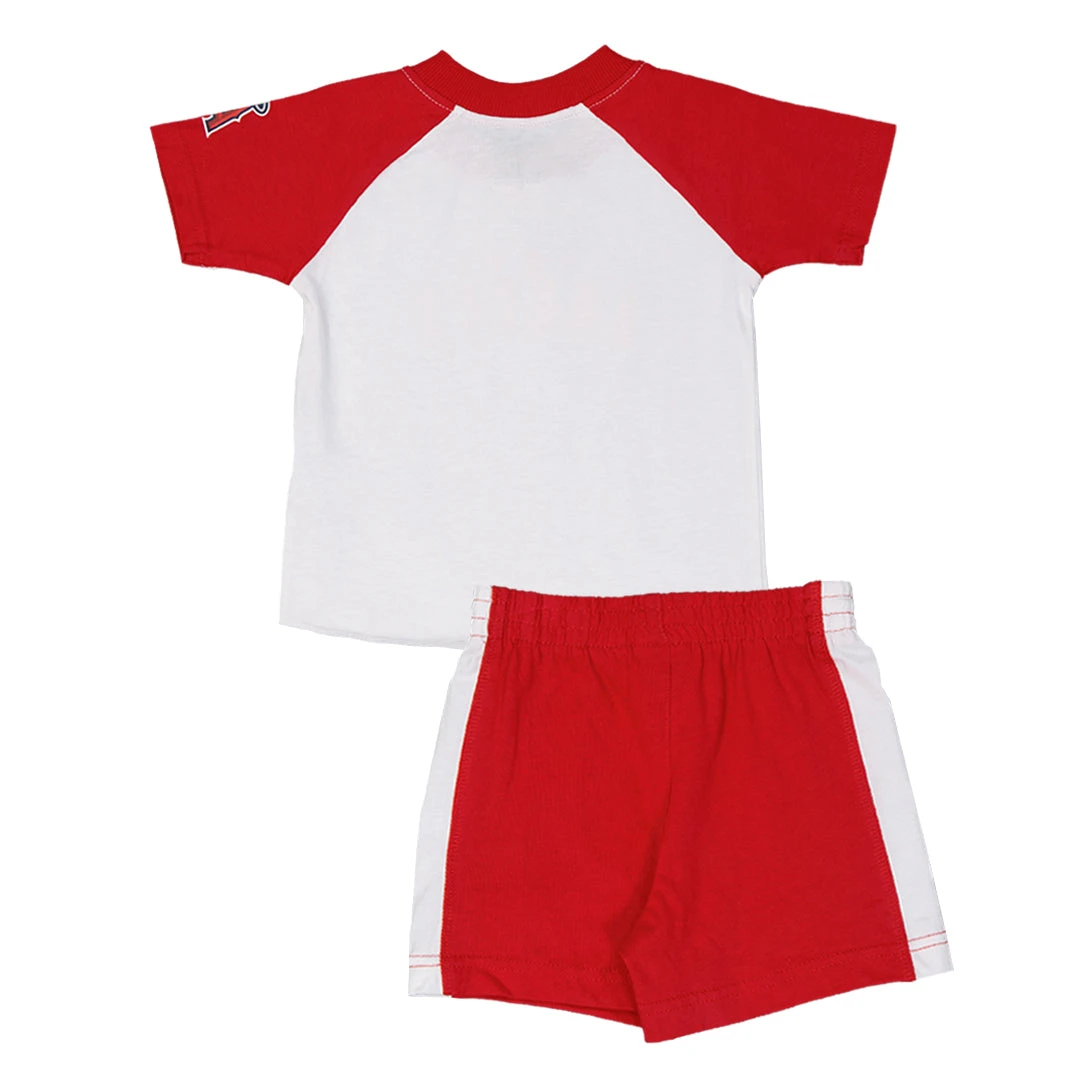 Outerstuff MLB - Kids' (Infant) Los Angeles Angels Henley/Short Set (K327B7 22) - Image 2