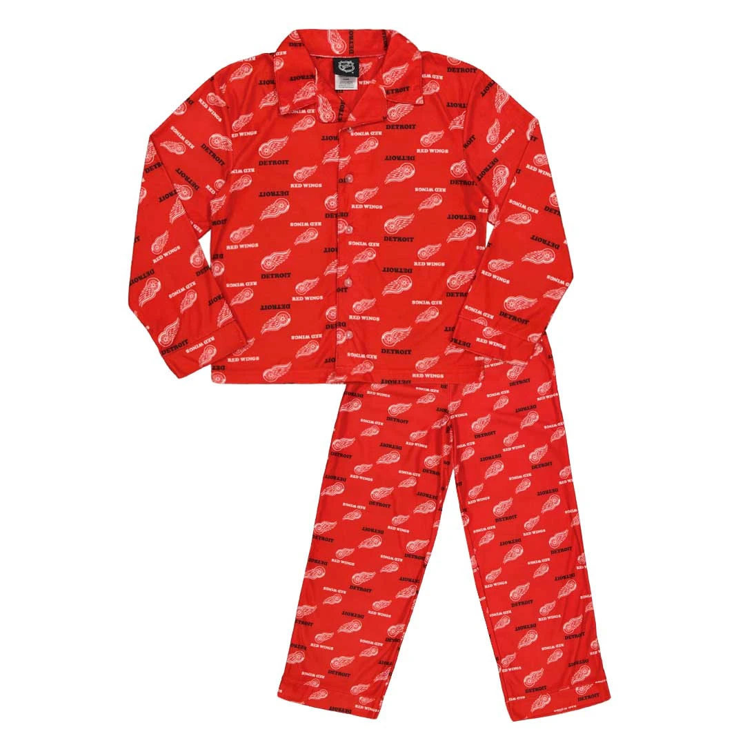 NFL NHL - Kids' (Junior) Detroit Red Wings 2 Piece Printed Pajama Set (KL58LFSEE)