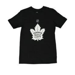Outerstuff NHL - Girls' (Junior) Toronto Maple Leafs Logo T-Shirt (HK5B7HA6GH01 MAP-BLKWHT)