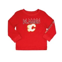 Outerstuff NHL - Kids' (Toddler & Infant) Calgary Flames Long Sleeve T-Shirt (HK5I2HC9P FLM)