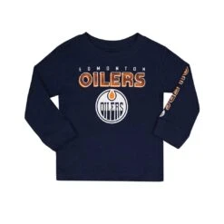 Outerstuff NHL -Kids' (Toddler & Infant) Edmonton Oilers Long Sleeve T-Shirt (HK5I2HC9P OIL)