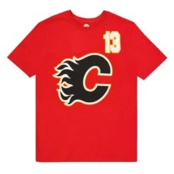 NHL - Men's Calgary Flames Johnny Gaudreau T-Shirt (NHXX02PMSC3P1CA 62RED)