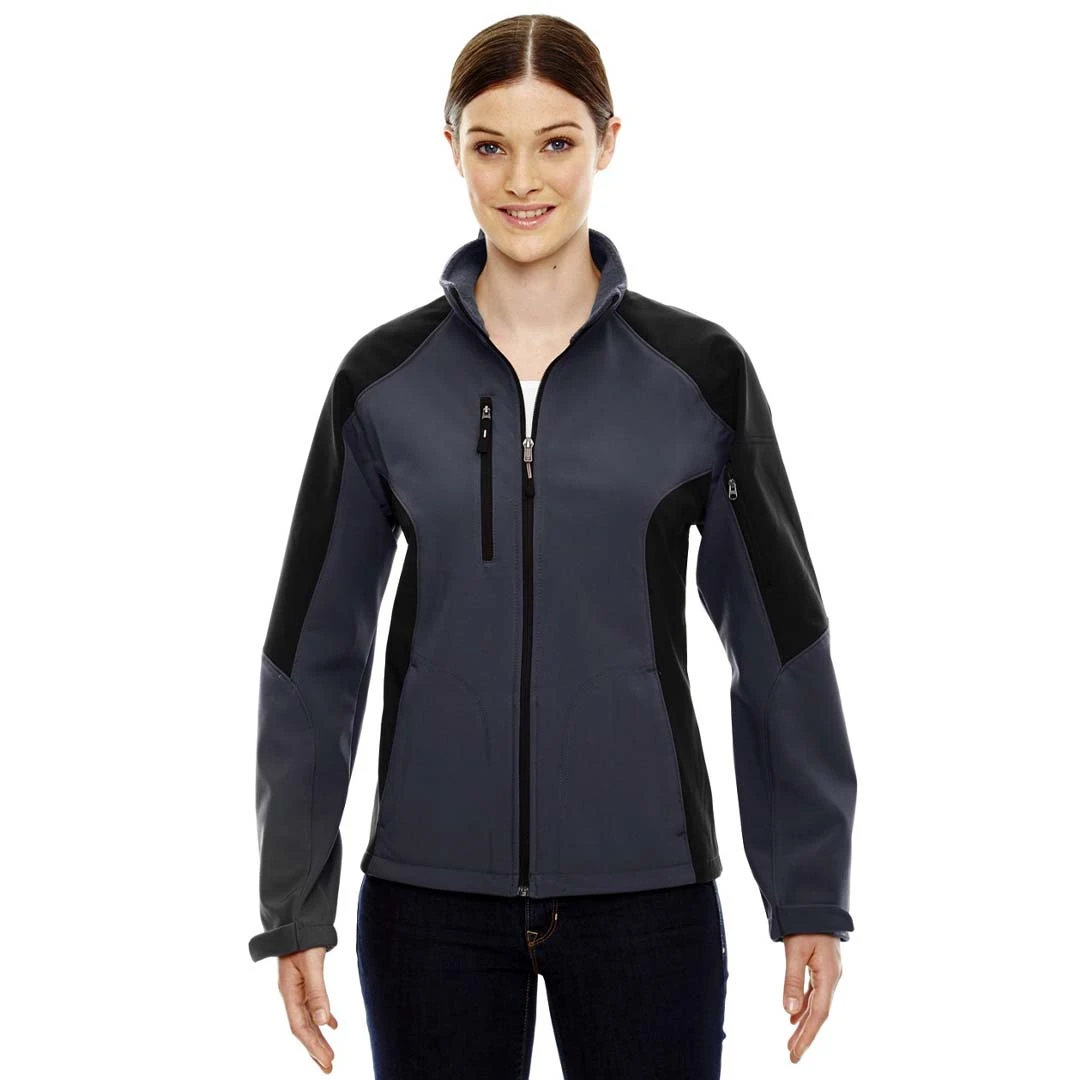 North End - Women's Compass Colour Block Soft Shell Jacket (78077 887) - Image 2