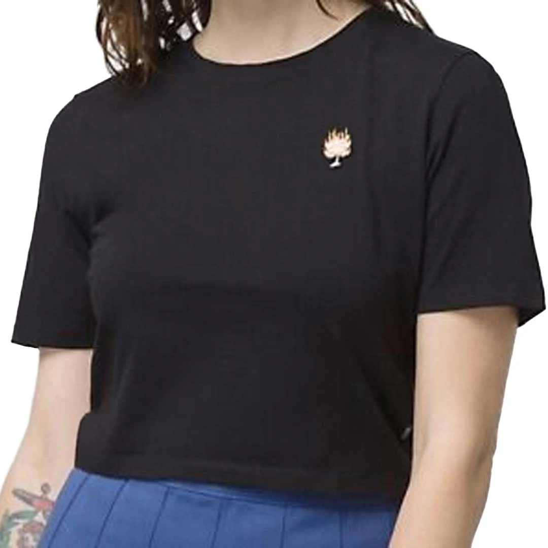 Vans - Women's Cool Breeze Crop Crew T-Shirt (7YDKBLK) - Image 3